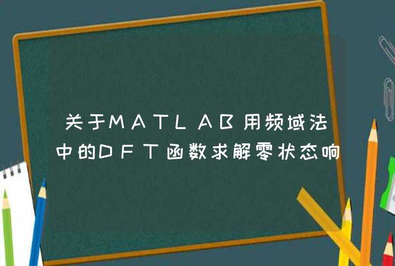 关于MATLAB用频域法中的DFT函数求解零状态响应的题目