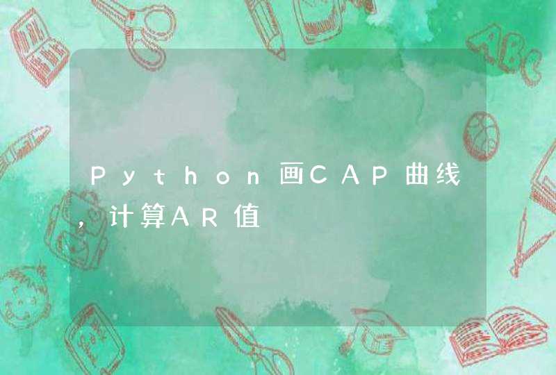 Python画CAP曲线，计算AR值