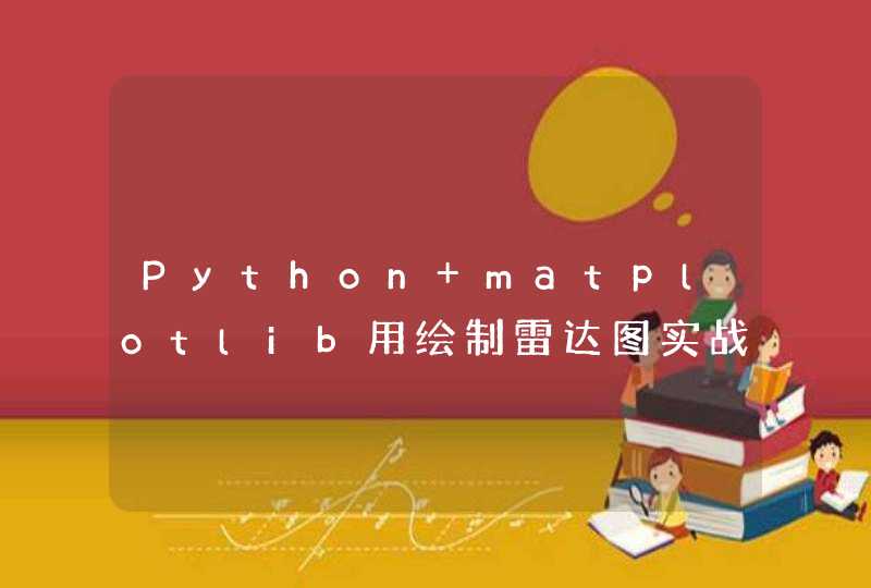 Python matplotlib用绘制雷达图实战案例