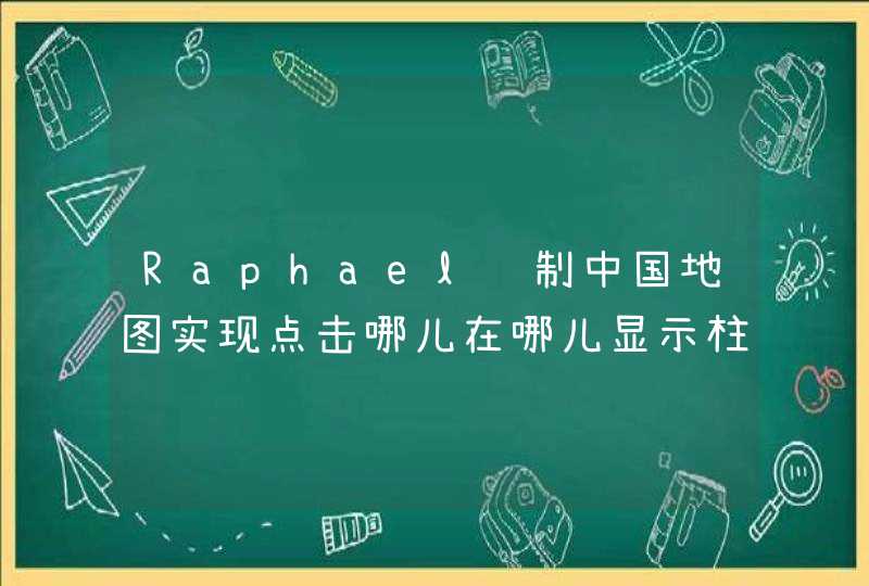 Raphael绘制中国地图实现点击哪儿在哪儿显示柱状图