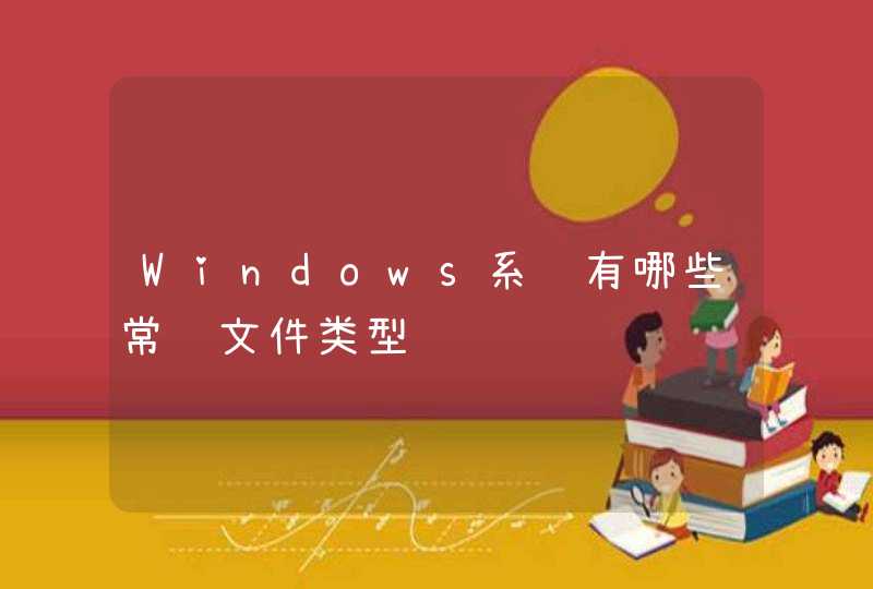 Windows系统有哪些常见文件类型