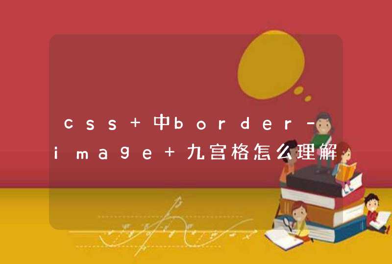 css 中border-image 九宫格怎么理解，，求形象解答，小白不懂