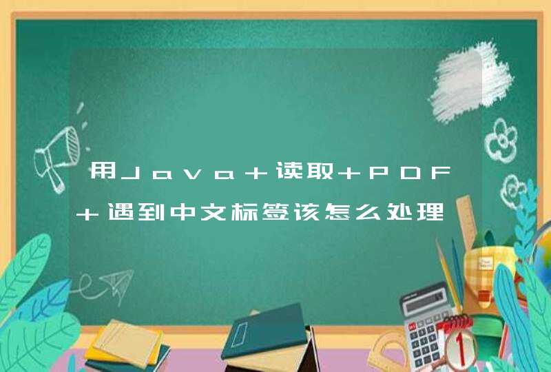 用Java 读取 PDF 遇到中文标签该怎么处理