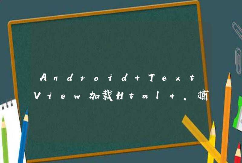 Android TextView加载Html ，捕获a标签点击事件