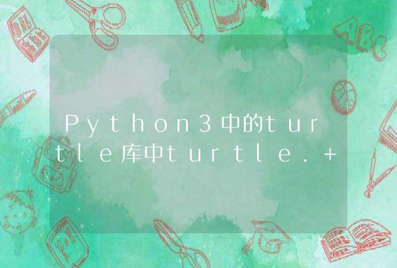 Python3中的turtle库中turtle. cricle()如何使用，为什么我改变半径的正负